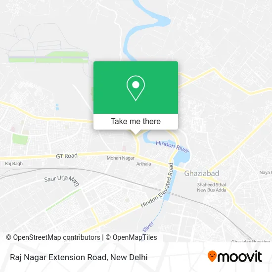 Raj Nagar Extension Road map