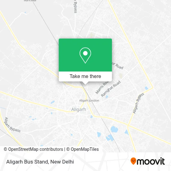 Bus Stand of Aligarh map