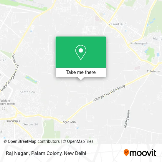 Raj Nagar , Palam Colony map