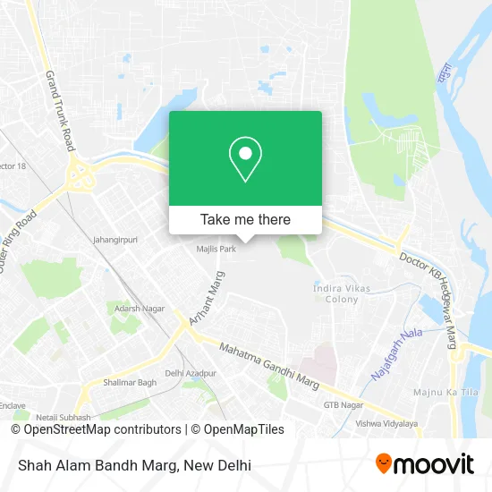 Shah Alam Bandh Marg map