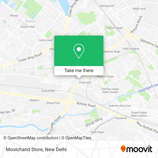 Moolchand Store map