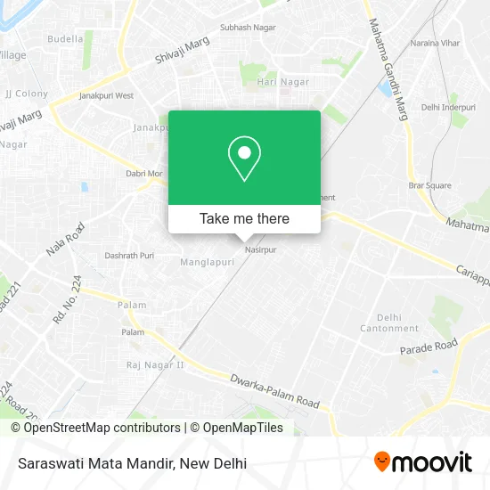 Saraswati Mata Mandir map