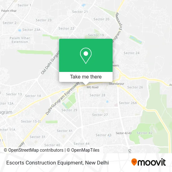Escorts Construction Equipment map
