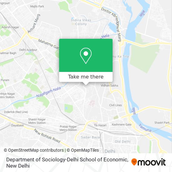 Department of Sociology-Delhi School of Economic map