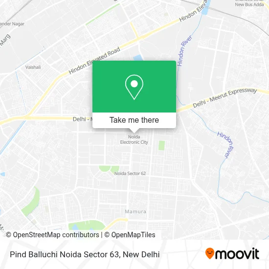Pind Balluchi Noida Sector 63 map