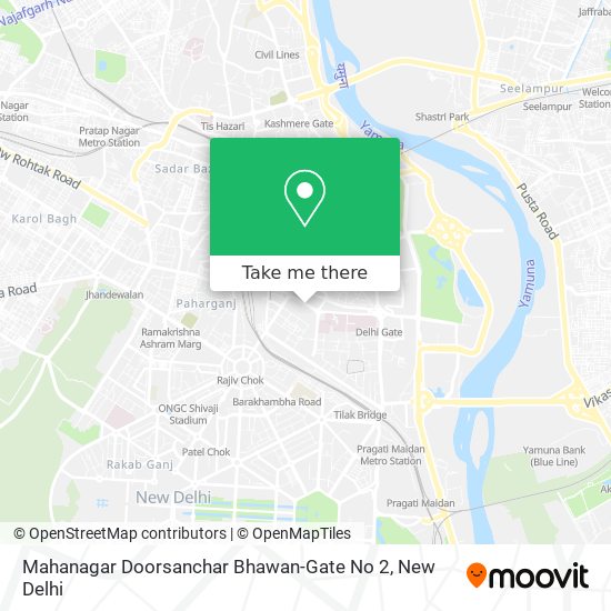 Mahanagar Doorsanchar Bhawan-Gate No 2 map