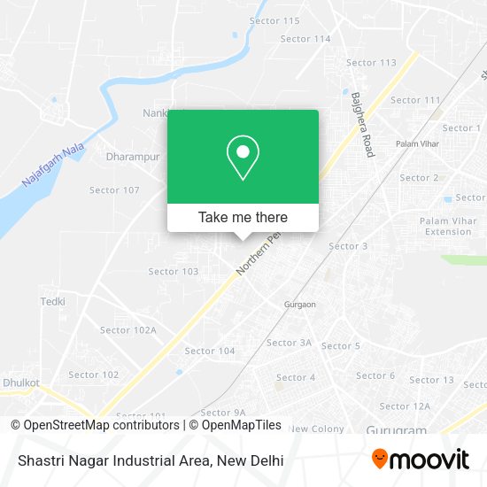 Gurgaon Industrial Area Map How To Get To Shastri Nagar Industrial Area In Gurgaon By Bus Or Metro?