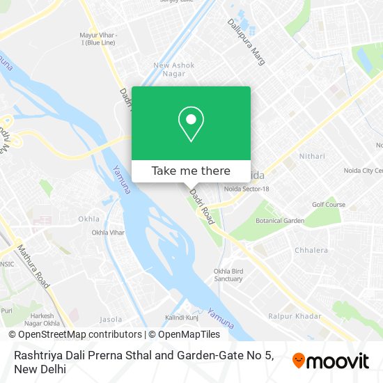 Rashtriya Dali Prerna Sthal and Garden-Gate No 5 map