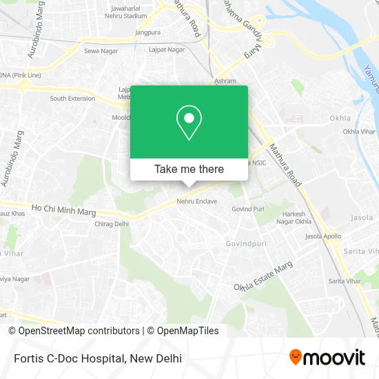Fortis C-Doc Hospital map
