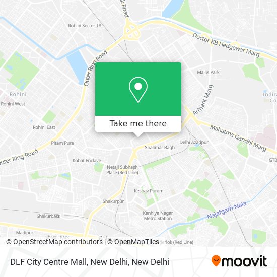 DLF City Centre Mall, New Delhi map