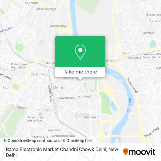 Rama Electronic Market Chandni Chowk Delhi map
