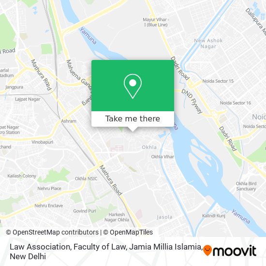 Law Association, Faculty of Law, Jamia Millia Islamia map