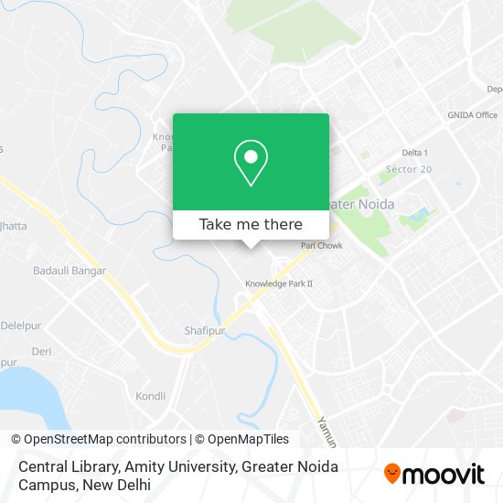 Central Library, Amity University, Greater Noida Campus map