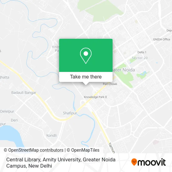 Central Library, Amity University, Greater Noida Campus map