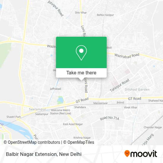 Balbir Nagar Extension map