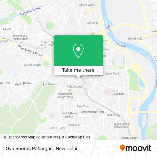 Oyo Rooms Paharganj map