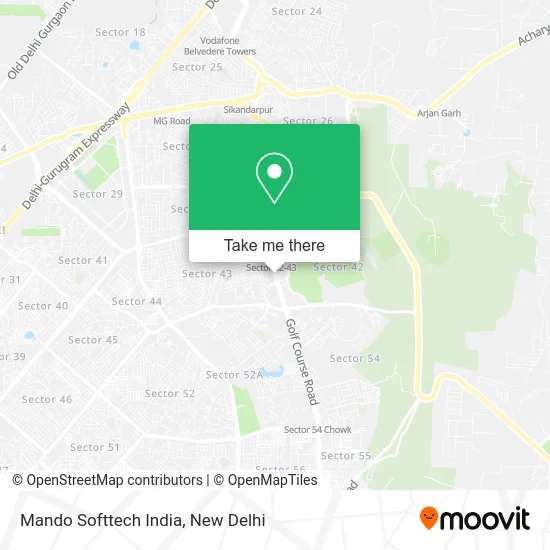 Mando Softtech India map