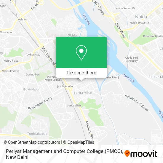 Periyar Management and Computer College (PMCC) map