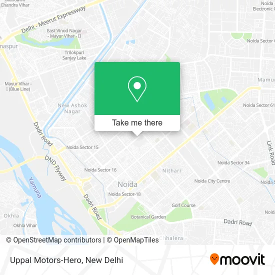 Uppal Motors-Hero map