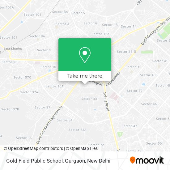 Gold Field Public School, Gurgaon map