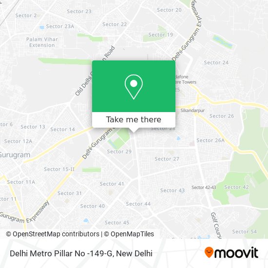 Delhi Metro Pillar No -149-G map