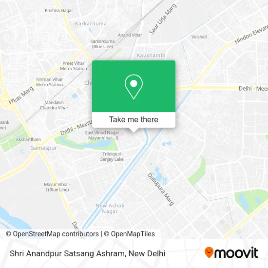Shri Anandpur Satsang Ashram map