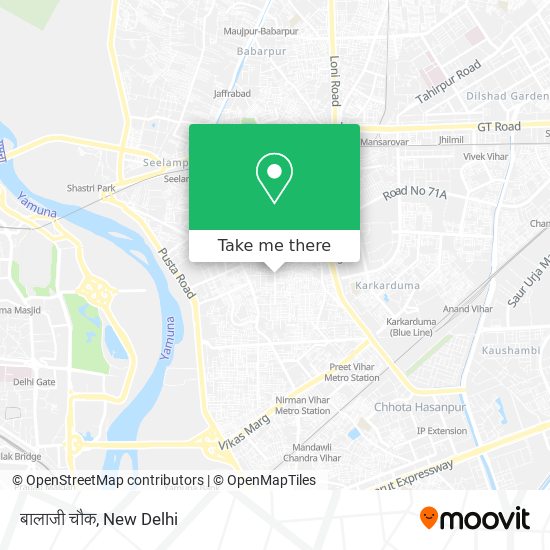 बालाजी चौक map