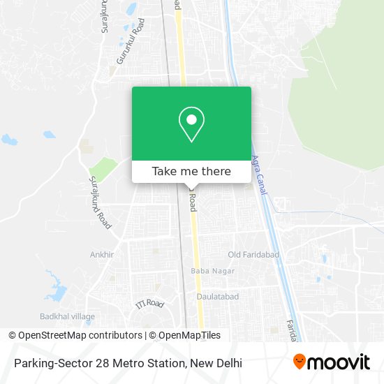 Parking-Sector 28 Metro Station map