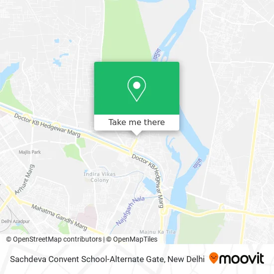 Sachdeva Convent School-Alternate Gate map