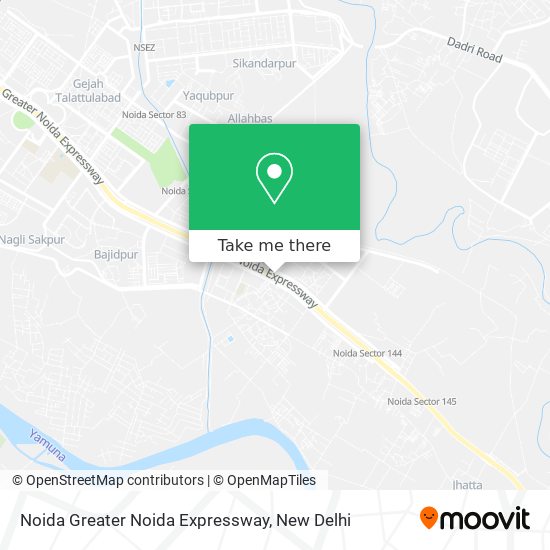 Noida Greater Noida Expressway map
