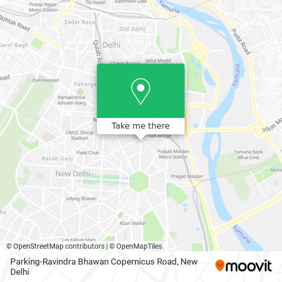 Parking-Ravindra Bhawan Copernicus Road map