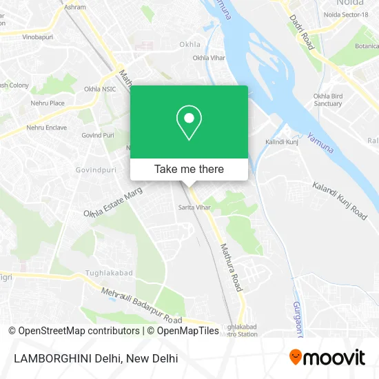 LAMBORGHINI Delhi map