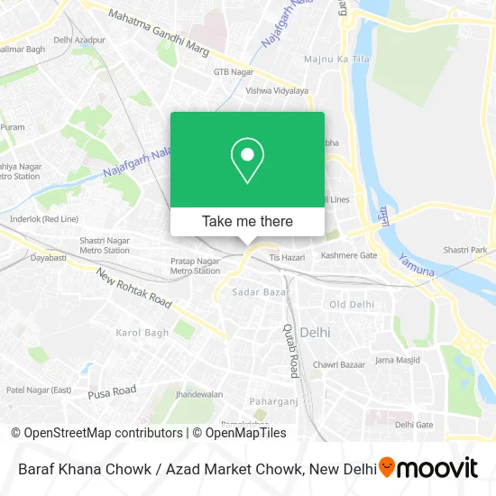 Baraf Khana Chowk / Azad Market Chowk map