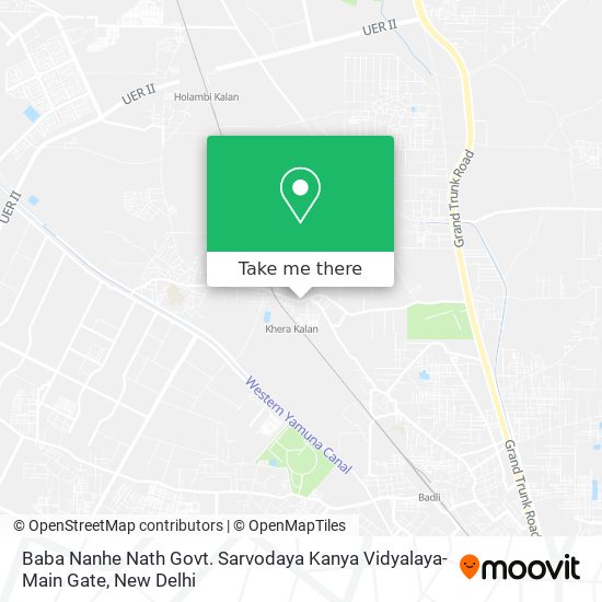 Baba Nanhe Nath Govt. Sarvodaya Kanya Vidyalaya-Main Gate map