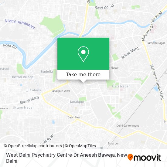 West Delhi Psychiatry Centre-Dr Aneesh Baweja map