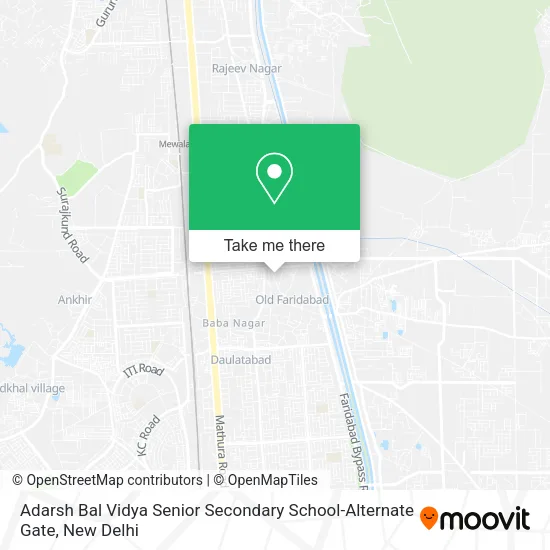 Adarsh Bal Vidya Senior Secondary School-Alternate Gate map