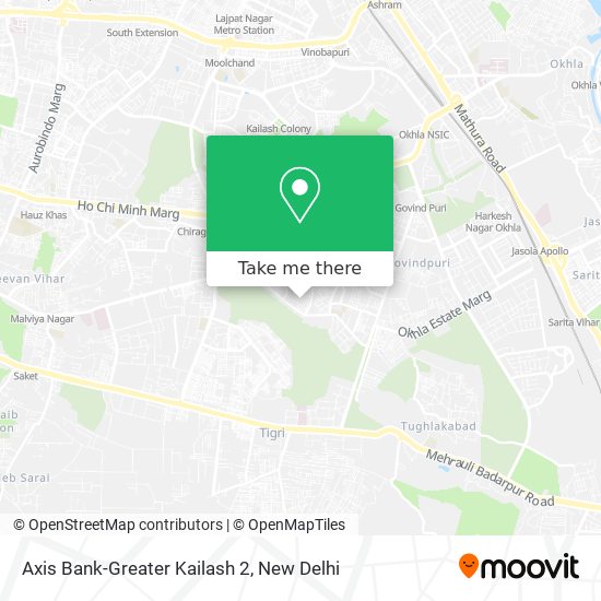 Axis Bank-Greater Kailash 2 map