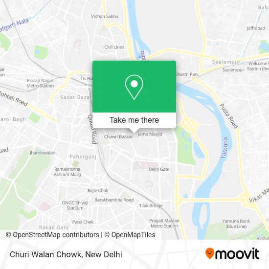 Churi Walan Chowk map