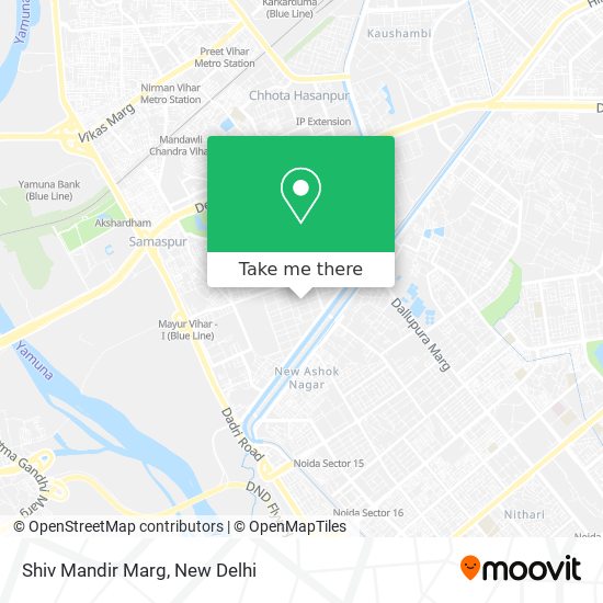 Shiv Mandir Marg map