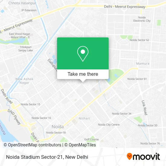 Noida Stadium Sector-21 map