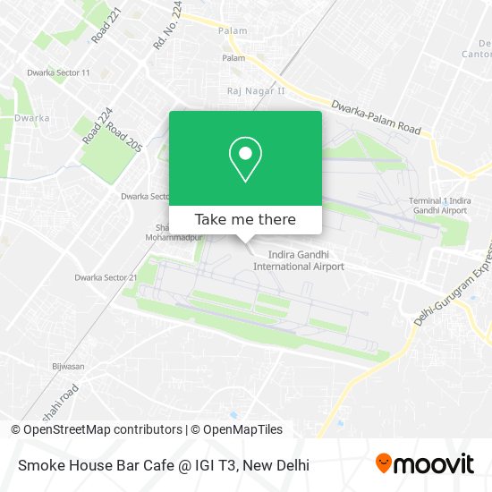 Smoke House Bar Cafe @ IGI T3 map