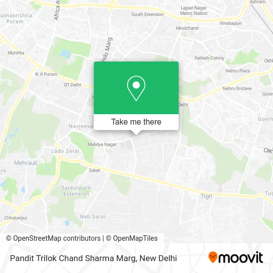 Pandit Trilok Chand Sharma Marg map
