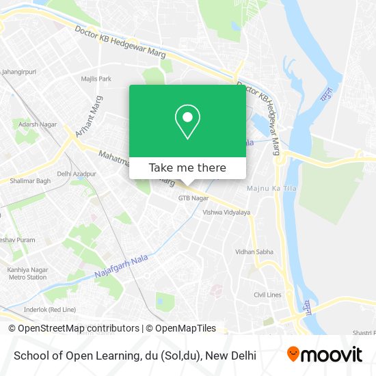 School of Open Learning, du (Sol,du) map