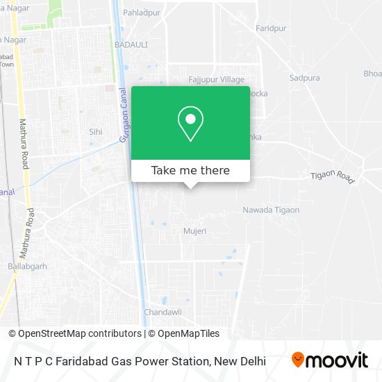 N T P C Faridabad Gas Power Station map
