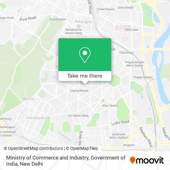 Ministry of Commerce and Industry, Government of India map