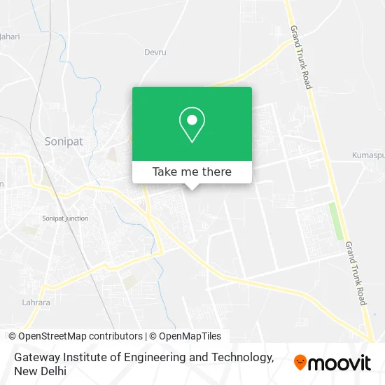 Gateway Institute of Engineering and Technology map