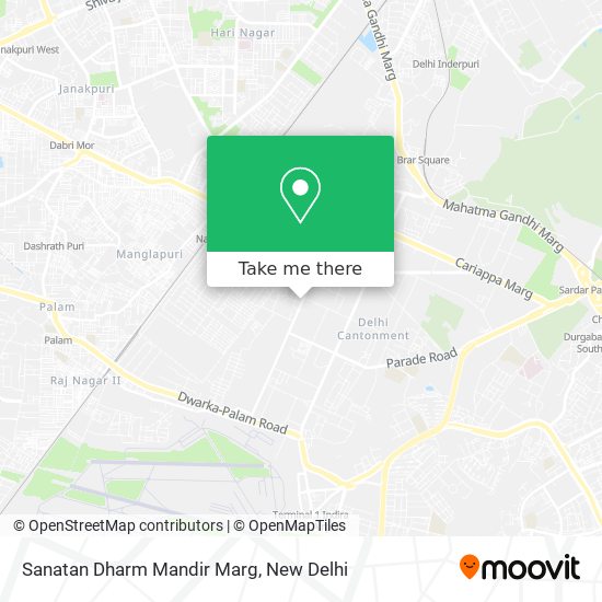 Sanatan Dharm Mandir Marg map