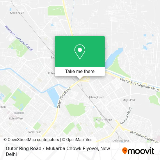 Outer Ring Road / Mukarba Chowk Flyover map