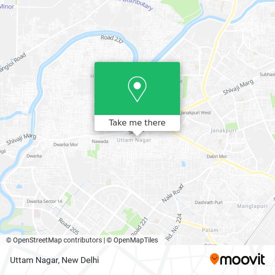 Uttam Nagar map