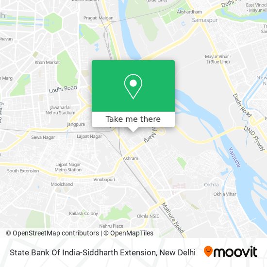 State Bank Of India-Siddharth Extension map